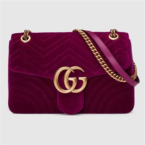 gucci velvet marmont bag replica|gucci large marmont shoulder bag.